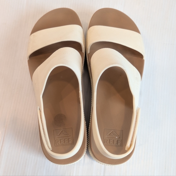 REEF Women's Water Vista Higher Platform Cream Sandals Size 10 - Picture 6 of 11